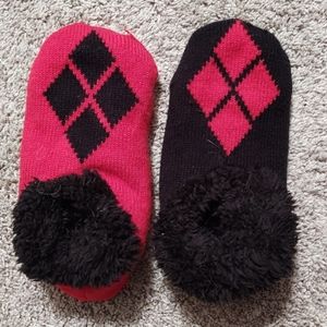 Harley Quinn slipper socks